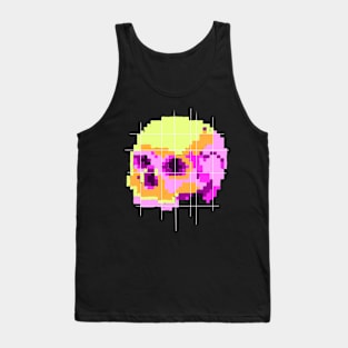 pixel scull Tank Top